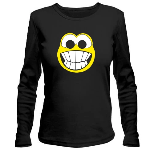 Женский лонгслив Crazy smile