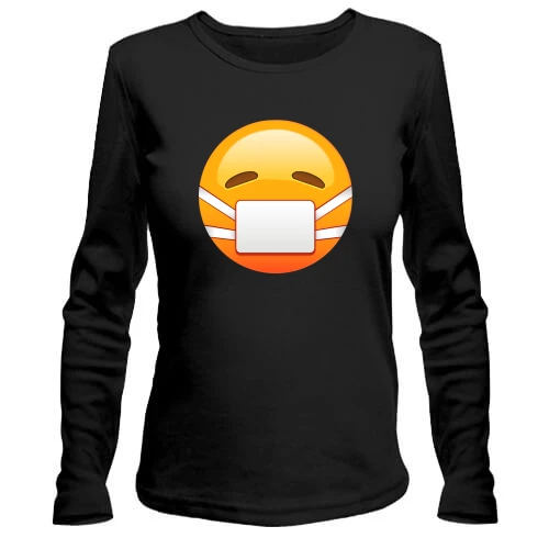 Жіночий лонгслів Mask emoticon