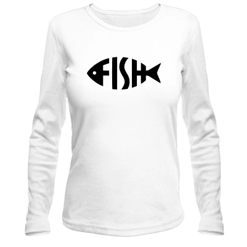 Жіночий лонгслів Fish Word