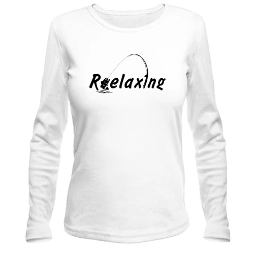 Жіночий лонгслів Relaxing fishing