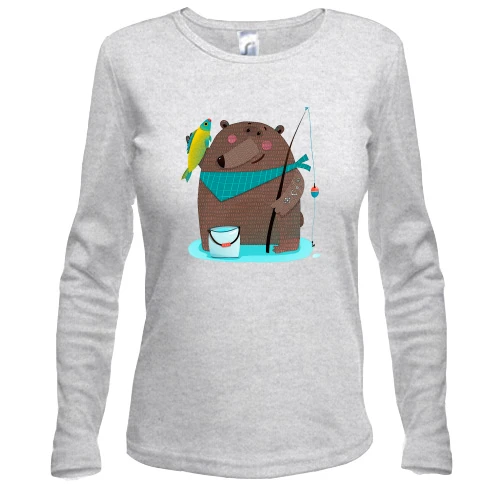 Жіночий лонгслів Bear fisher