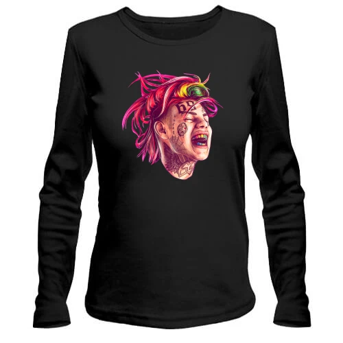Жіночий лонгслів Tekashi with rainbow teeth