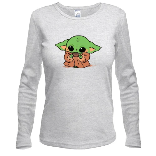 Жіночий лонгслів Baby Yoda.