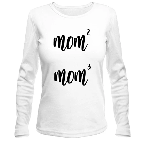 Женский лонгслив mom2 mom3