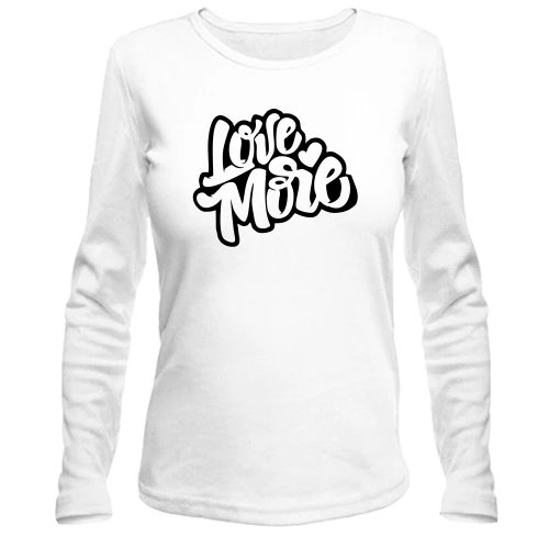 Женский лонгслив Love More