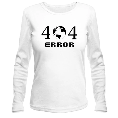 Женский лонгслив 404 ERROR