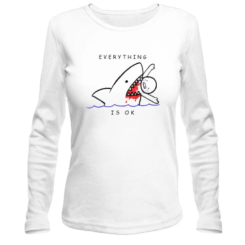 Женский лонгслив Everything is ok