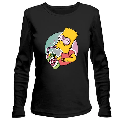 Женский лонгслив Bart Drinks Soda Art
