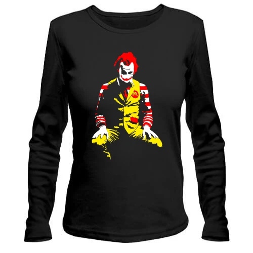 Жіночий лонгслів Ronald McDonald Clown art