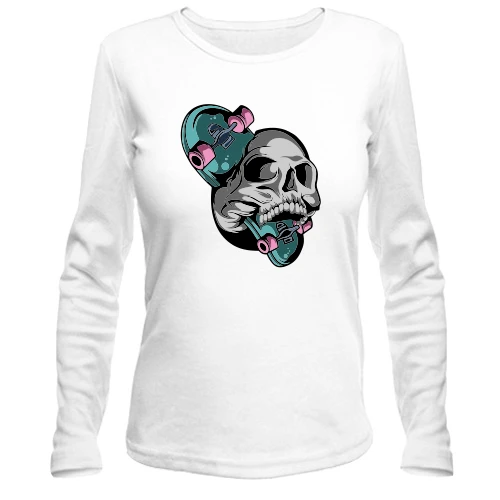 Женский лонгслив Skull Skater