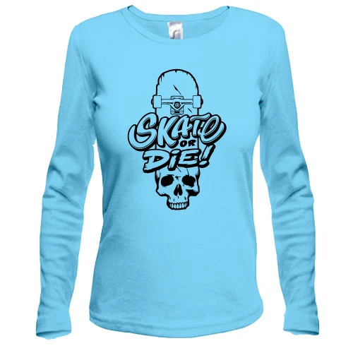 Жіночий лонгслів Skate or die