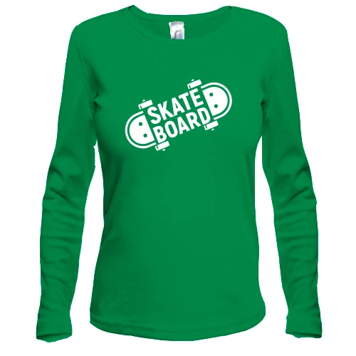 Женский лонгслив Skate board.