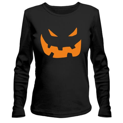 Женский лонгслив Halloween smile
