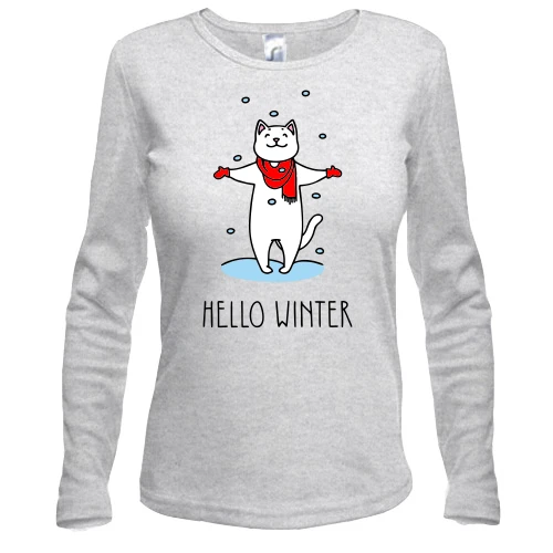 Жіночий лонгслів Hello winter