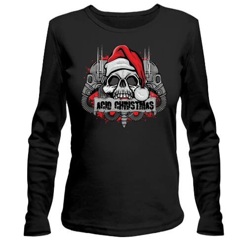 Женский лонгслив Acid Christmas