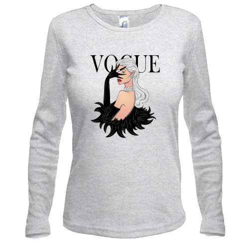 Женский лонгслив VOGUE blonde girl 1