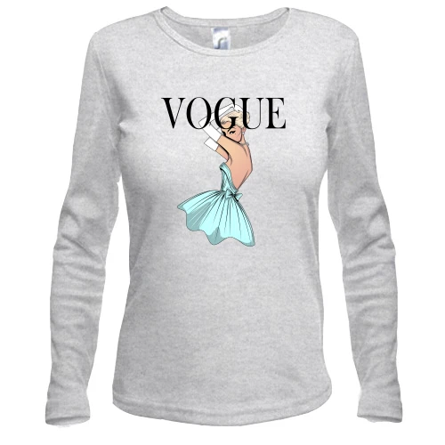 Женский лонгслив VOGUE blonde girl 2