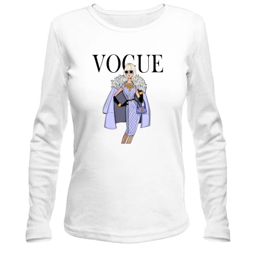 Женский лонгслив VOGUE blonde girl 3