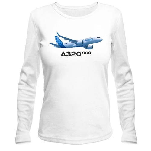 Женский лонгслив Airbus A320 neo