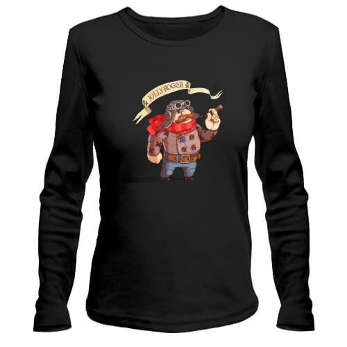 Женский лонгслив Jolly roger