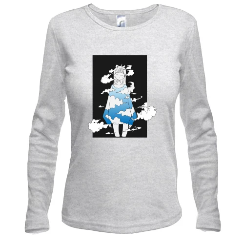 Женский лонгслив Sky girl