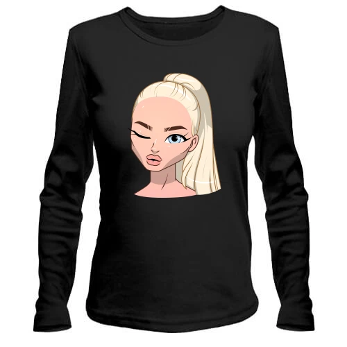 Женский лонгслив Art. Blonde wink