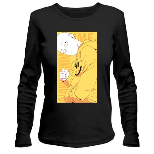 Женский лонгслив Bald guy in yellow