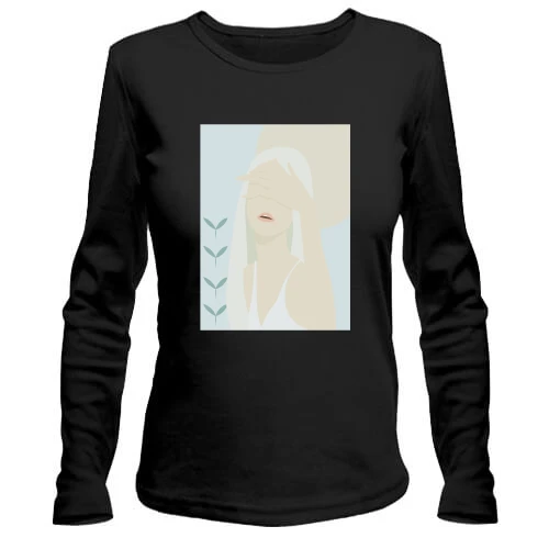 Женский лонгслив Blonde art ..
