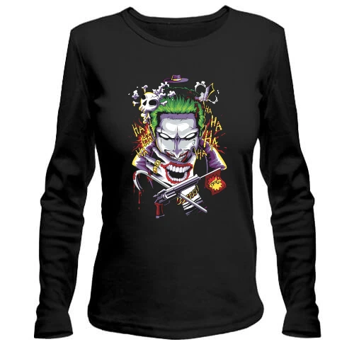Жіночий лонгслів Joker smile art