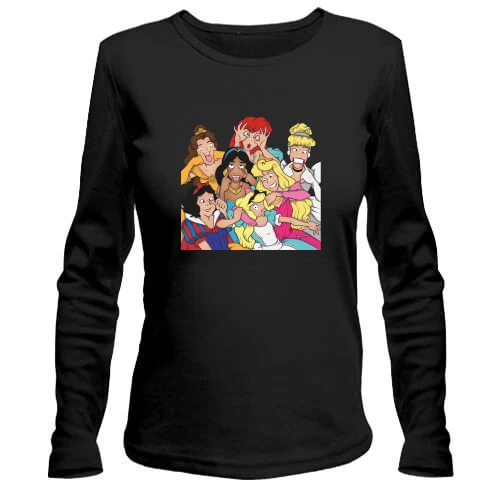 Жіночий лонгслів Disney princess art