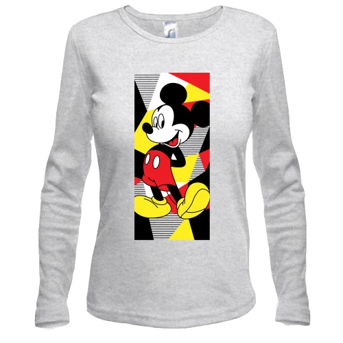 Жіночий лонгслів Mickey mouse art
