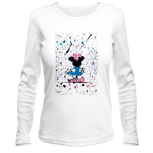 Жіночий лонгслів Minnie Mouse paint atr