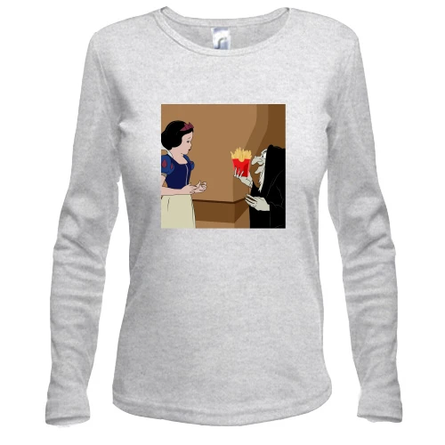 Жіночий лонгслів Snow White and French fries