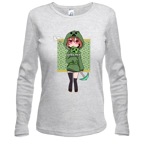 Жіночий лонгслів Minecraft Girl