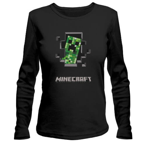Жіночий лонгслів Minecraft hole
