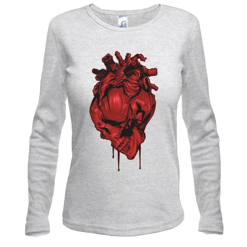 Женский лонгслив Skull Heart