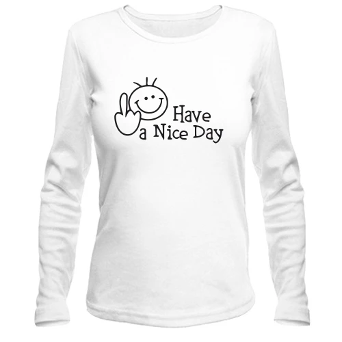 Женский лонгслив Have a Nice Day