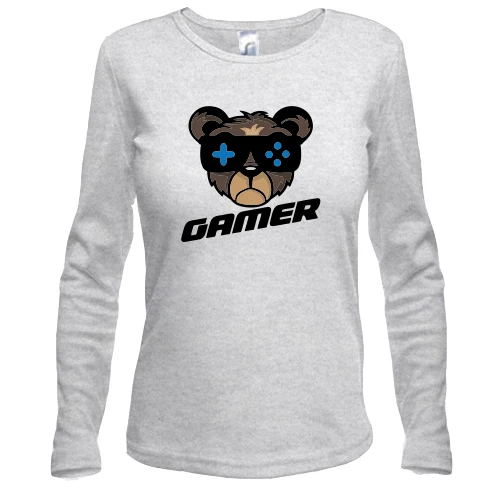 Жіночий лонгслів Bear gamer