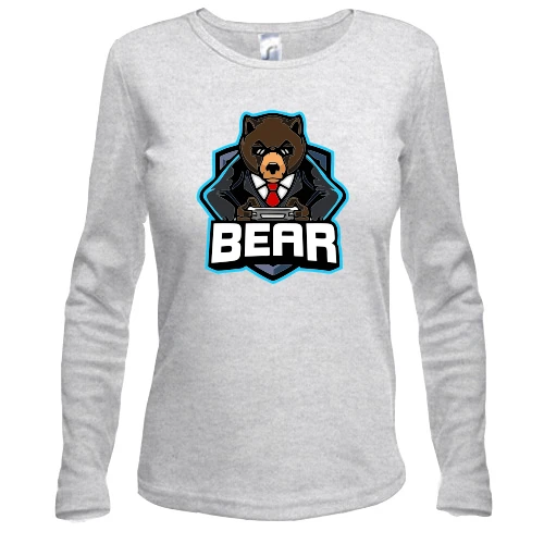 Жіночий лонгслів Bear gamer 2