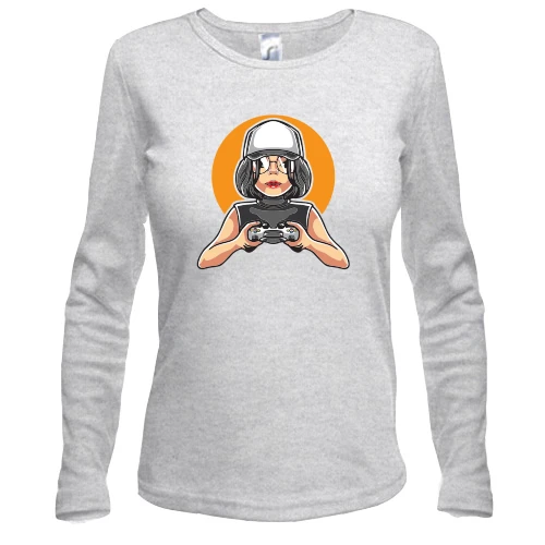 Женский лонгслив Gamer girl