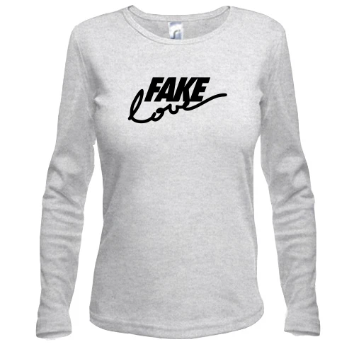 Женский лонгслив Fake love