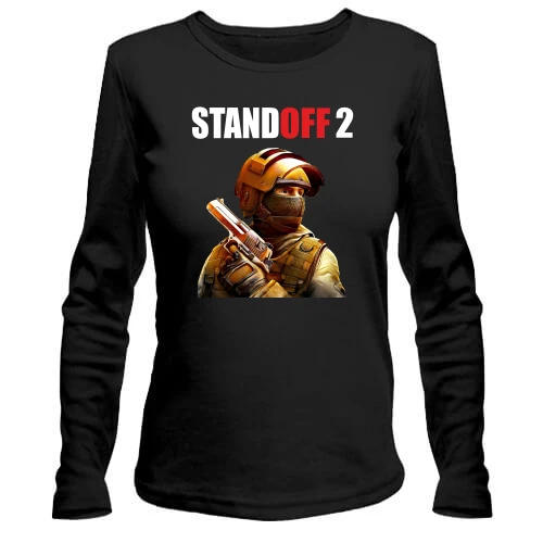 Женский лонгслив, Черный, Standoff 2