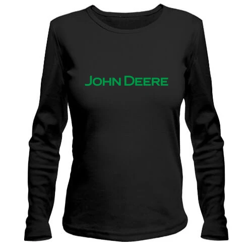 Женский лонгслив John Deere (надпись)