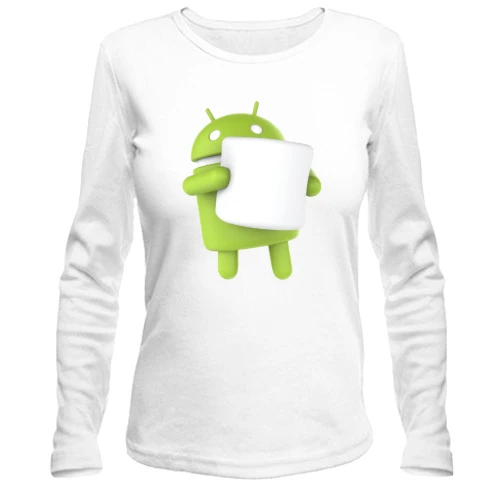 Женский лонгслив Android 6 Marshmallow