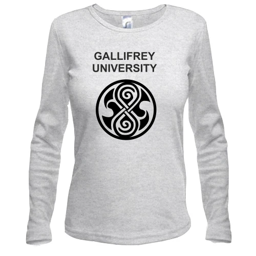 Жіночий лонгслів, білий, Доктор Хто (Gallifrey University)