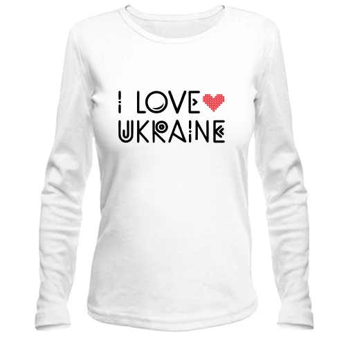 Жіночий лонгслів I Love Ukraine (2)