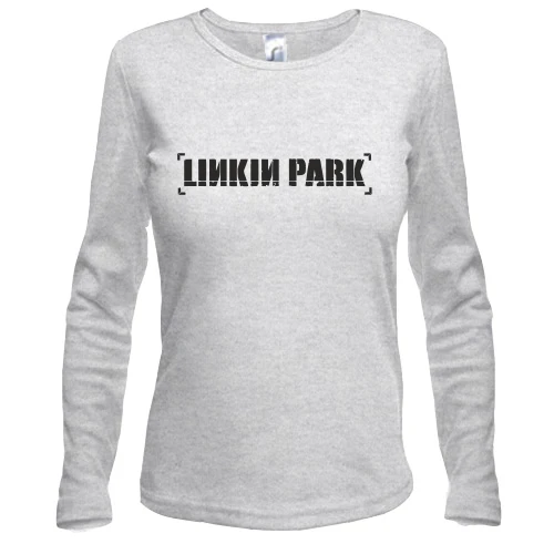 Женский лонгслив, Серый меланж, Linkin Park Лого