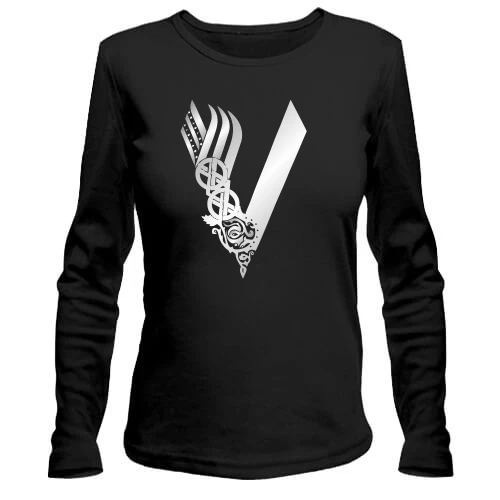 Жіночий лонгслів, чорний, Vikings