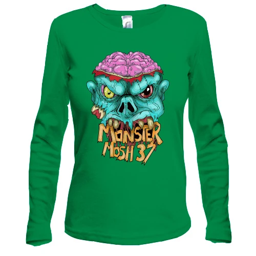 Женский лонгслив с монстром "Monster Mosh 37"
