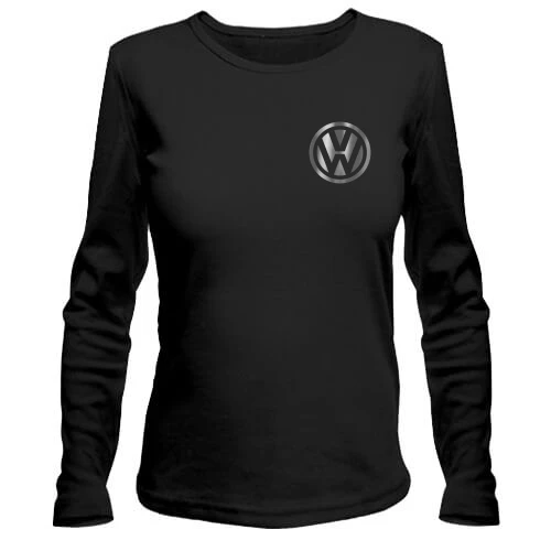 Женский лонгслив, Черный, Volkswagen (мини)